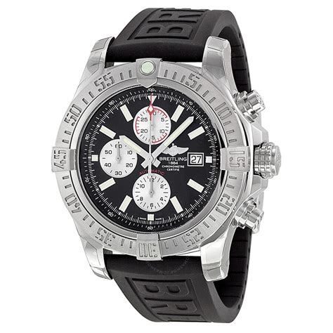 breitling super avenger ii rubber men& 39|breitling super avenger ii military.